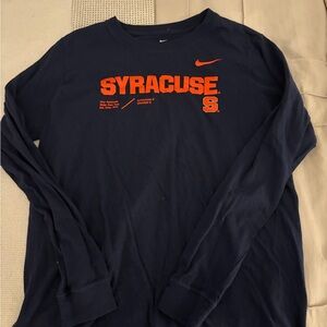 Nike Syracuse Navy Long Sleeve Tee